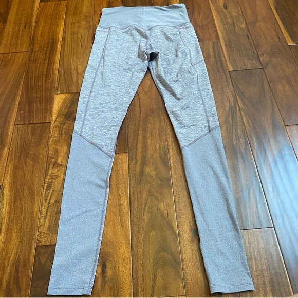 Athleta Women's Medium Gray Heathered High-Rise Exhale Heel Tight Leggings - Picture 5 of 5